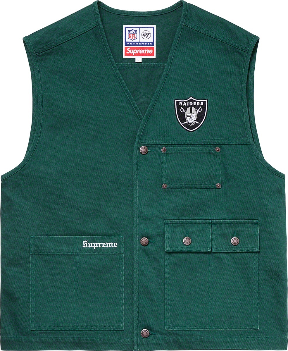 Supreme®/NFL/Raiders/'47 Denim Vest view 4
